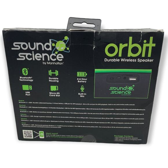Manhattan Sound Science Orbit Durable Wireless Speaker 162371 - Picture 3 of 5